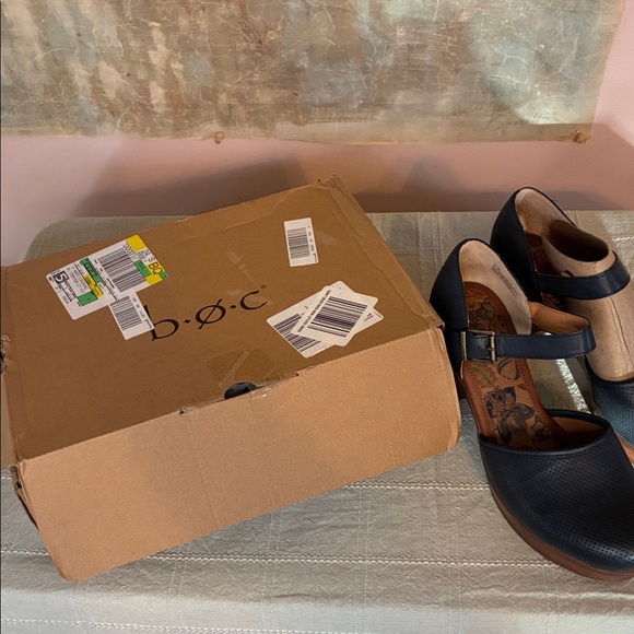 b.o.c. Navy and Brown Leather Slip-On Shoes - Picture 8 of 8